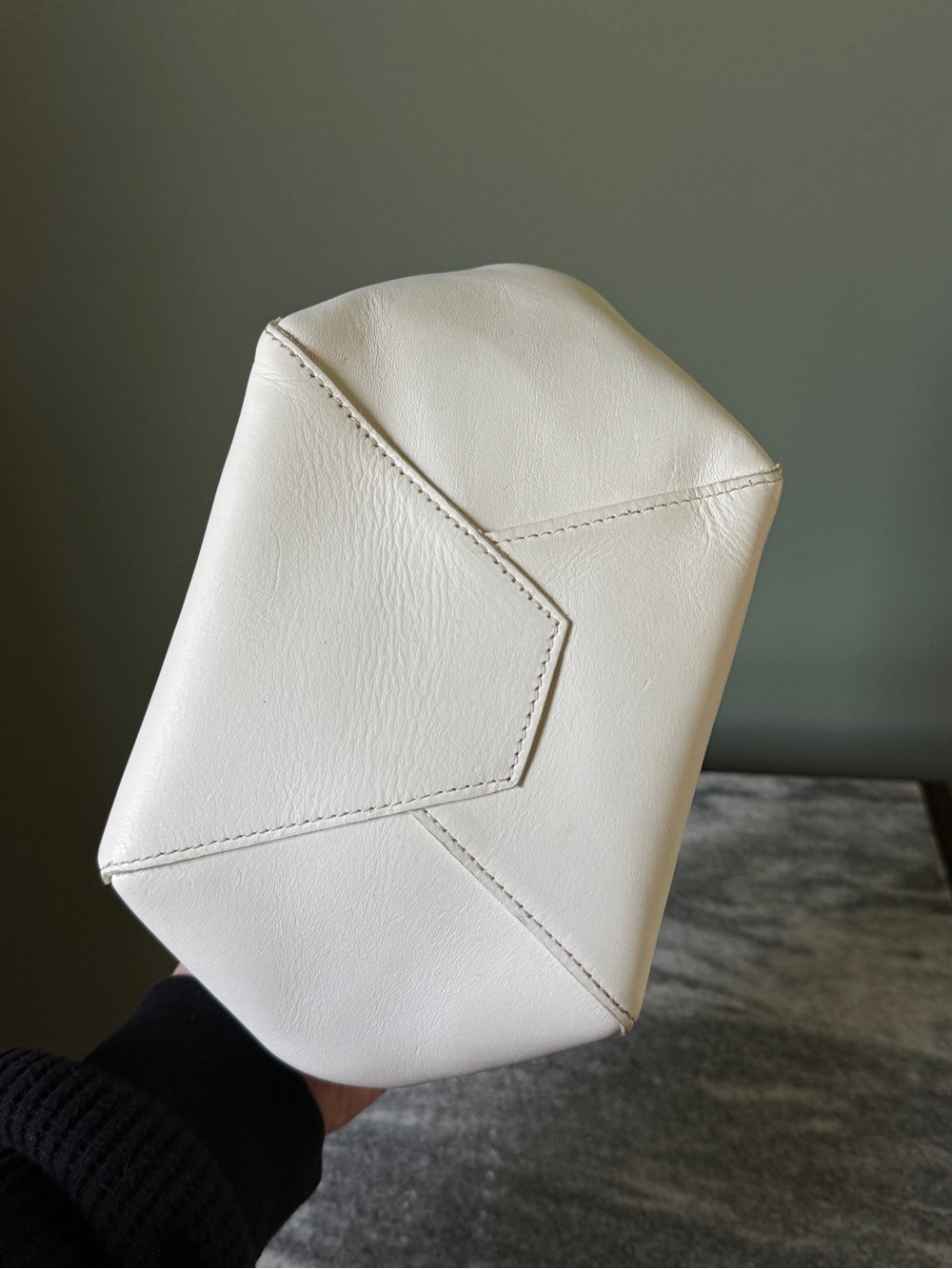 Clare V. - Le Box Bag - White Leather (w/ non Clare V. strap) - Picture 4 of 6